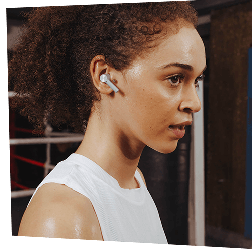 OnePlus Buds Z Female Model Demo